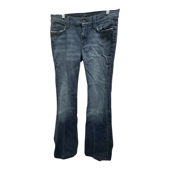 7 For All Mankind Denim - 7 For All Mankind Women's 30 High Waist Vintage Bootcut Jeans Dark Wash Casual